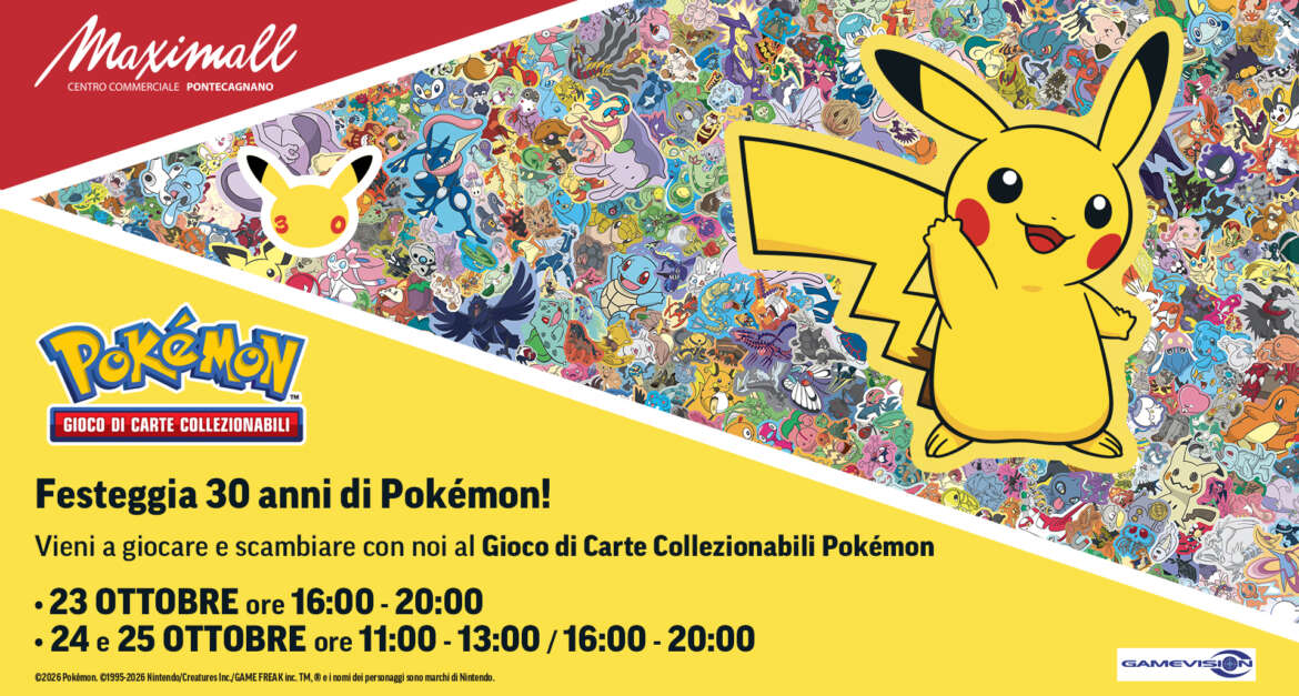 Festeggia 30 anni di Pokémon!